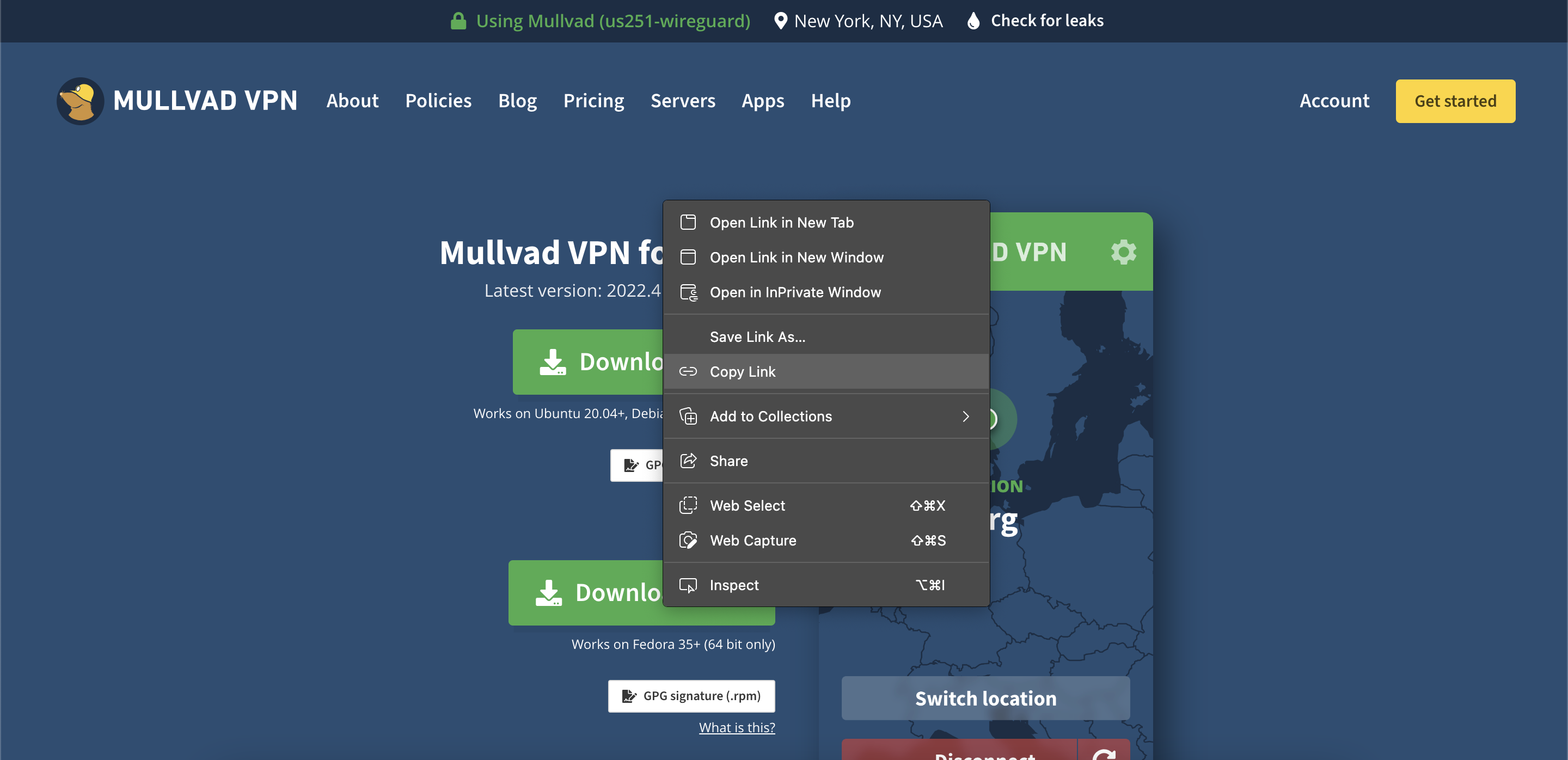 Mullvad VPN URL